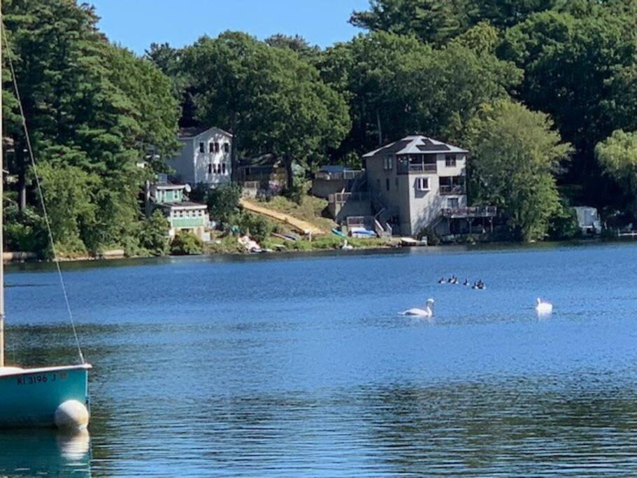 Lake Attitash Waterfront W/ Private Dock 에임즈버리 외부 사진